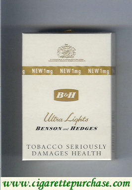 Benson and Hedges Ultra Lights cigarettes
